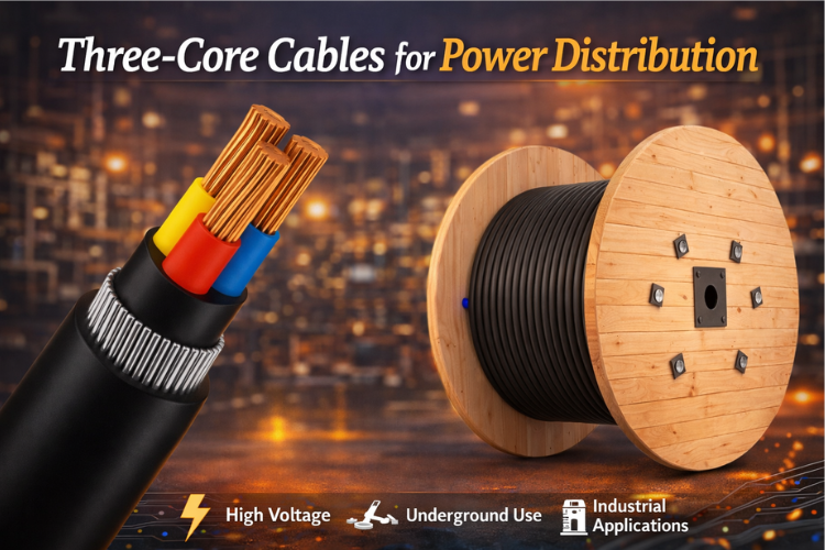 Three core Cables