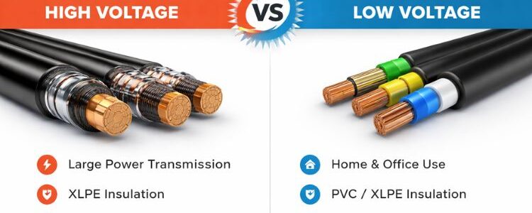 High Voltage vs Low Voltage Cables